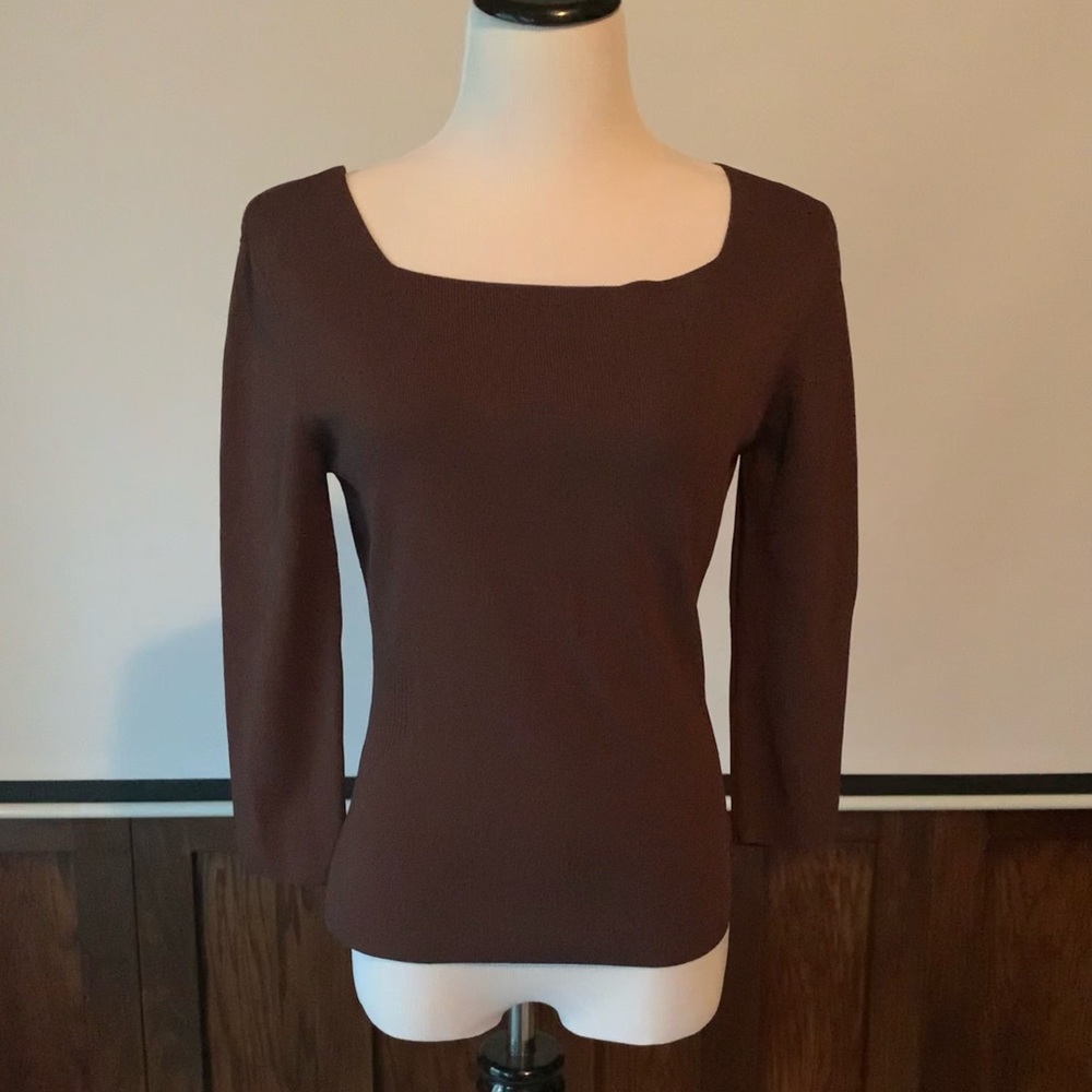 Brown Vintage Long Sleeve Shirt